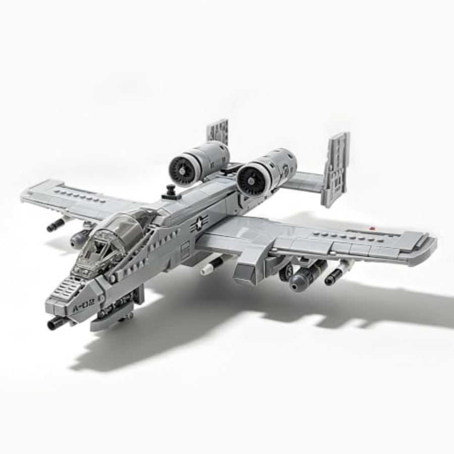 Model Kit Jet - WW2-Kampfjet-Bausatz für Erwachsene, ABS-Kunststoff, grau und