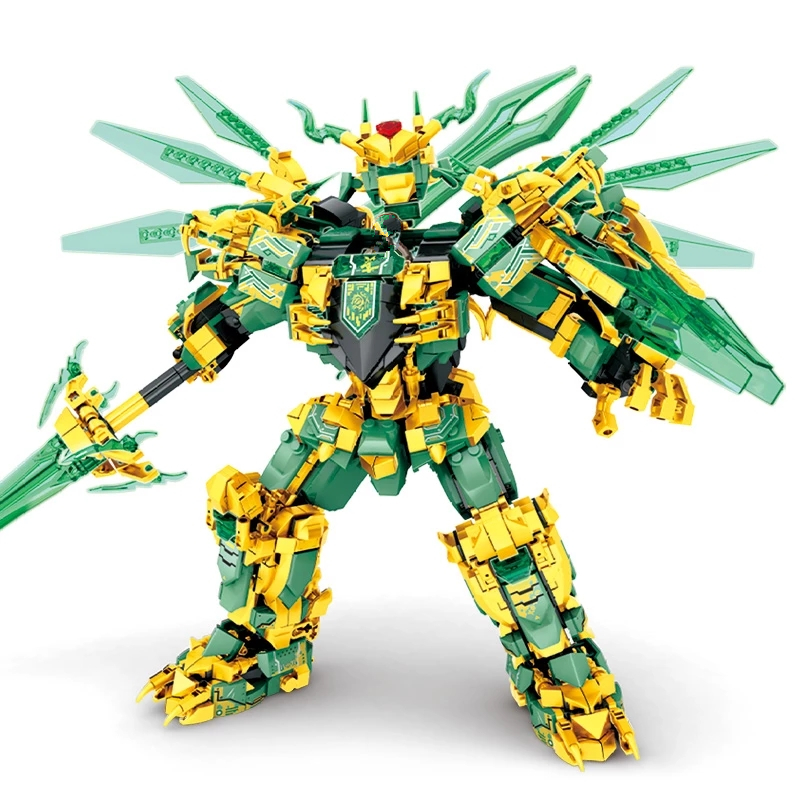 Model Kit Ninja - 1618 Teile Krieger-Mechanische Titanen Mecha-Kampfroboter Drachen