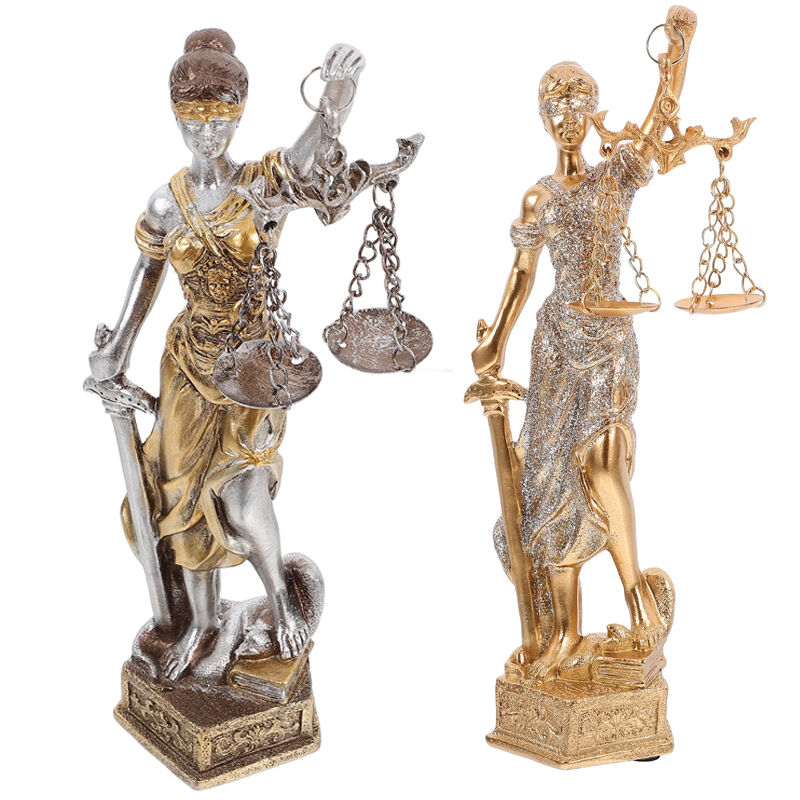 Model Kit Judge - Harz Nachahmung Kupfer Göttin der Gerechtigkeit