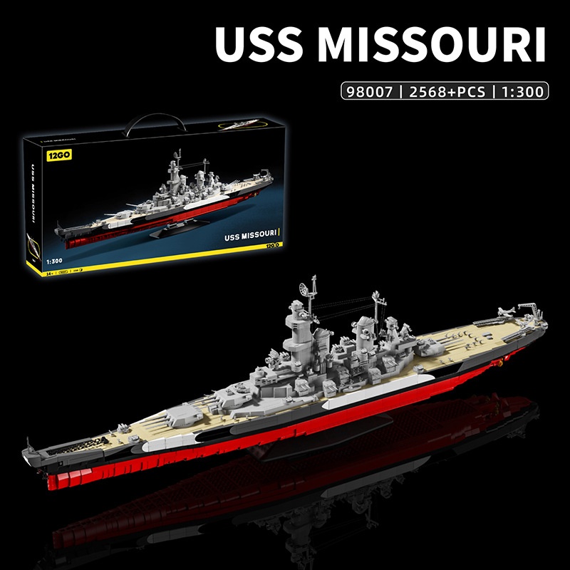 Model Kit Uss Missouri - Schlachtschiff 1:300 USS Missouri Klemmbausteine Technik,