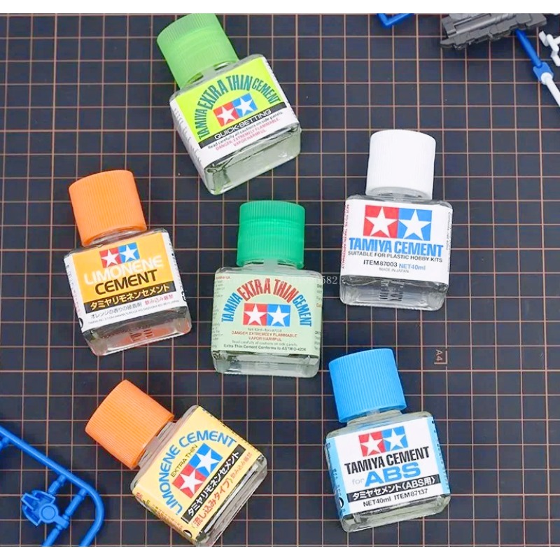 Tamiya Model Paint Set - 40ml Modellkleber 87003/87038/87134/87182 Fließnaht-Schnelltrocknender Klebstoff mit