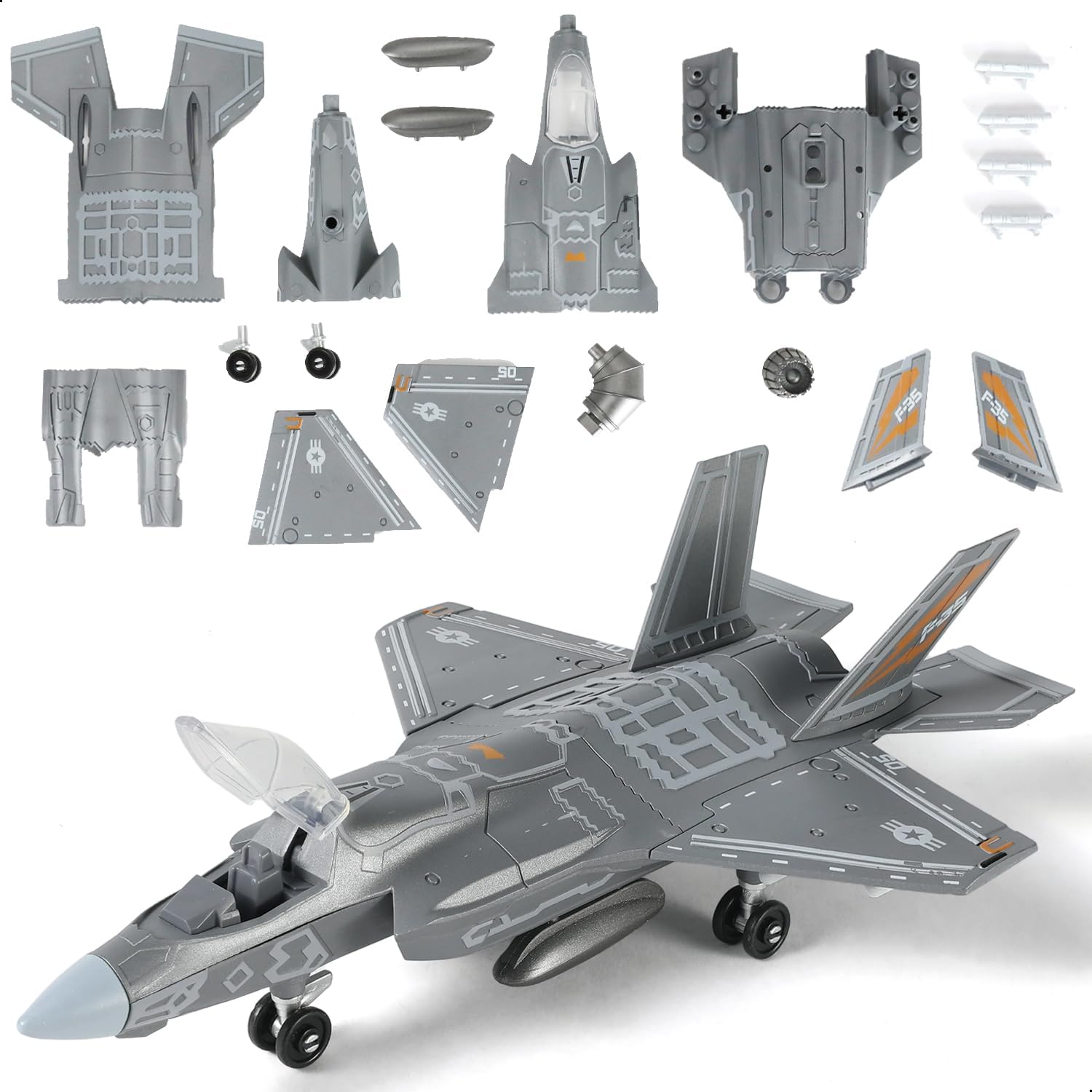 Model Kit Jet - 1:72 Maßstab F-35 Kampfjet Schnellbausatz Plastik