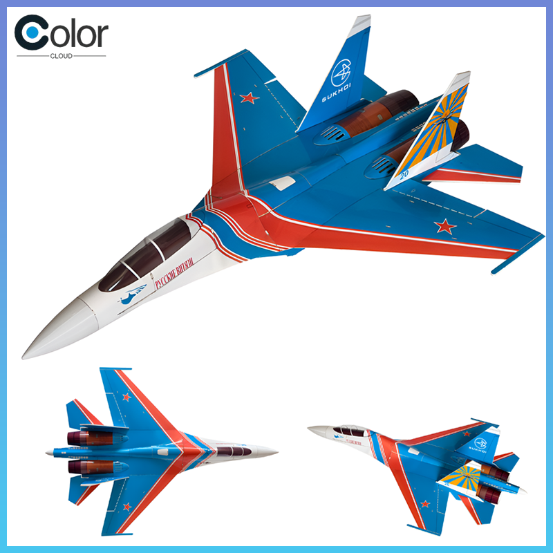 Model Kit Jet - Su-27 RC-Kampfjet mit Impeller, Dual 30mm