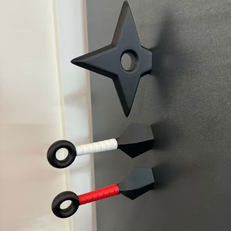 Model Kit Ninja - Kühlschrank-Dekoration, 3D-Spaß-Kühlschrank-Deko, Ninja-Schwert-Modell-Dekoration, Einzigartige Geschenkidee, Kühlschrank-