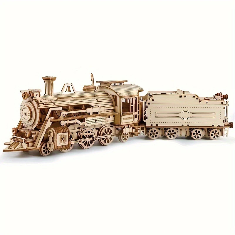 Model Kit Locomotive - Lokomotive 3D Holzpuzzle Maßstab Modell DIY