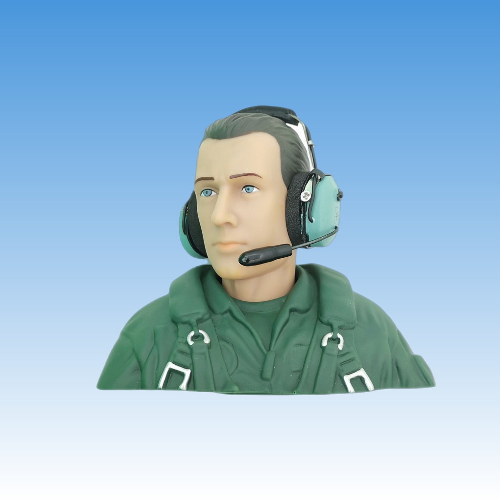Model Kit Jet - Pilotenfigur Spielzeugmodell für Turbinen-RC-Flugzeug RC-Hobbyfigur mit