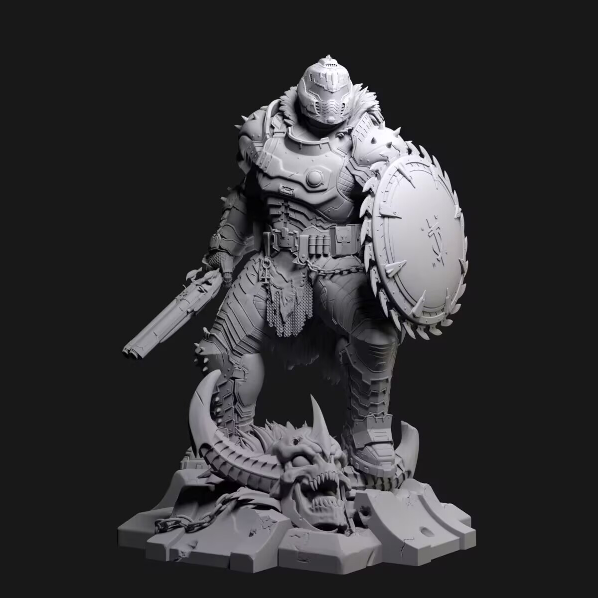 Model Kit Destroyer - Harzmodellfigur, Maßstab 1/24, Zerstörer-Krieger Dumgay, GK,