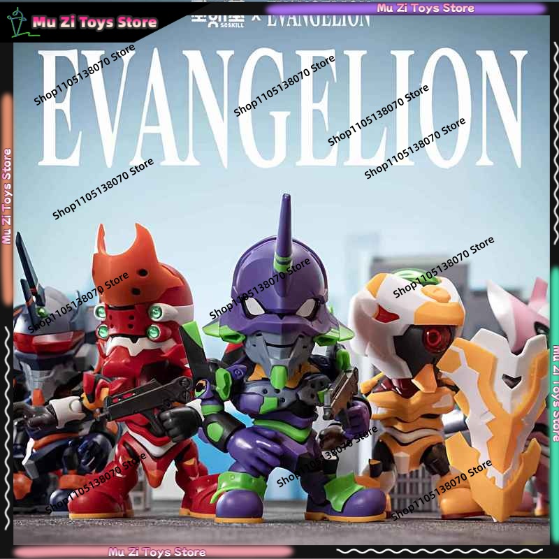 Model Kit Diorama - Soskill Evangelion Q-Version Bausatz Blindbox Sammlerfigur