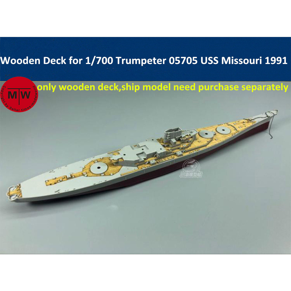 Model Kit Uss Missouri - Holzdeck im Maßstab 1:700 für Trumpeter