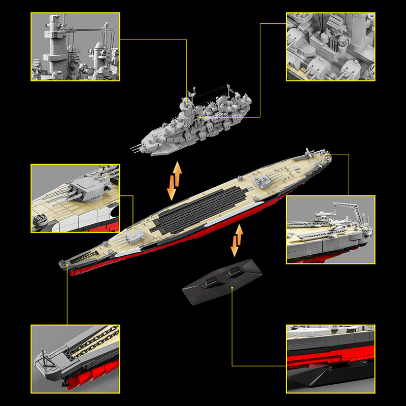 Schlachtschiff 1:300 USS Misso – Model Kit Uss Missouri Bewertung und Preis