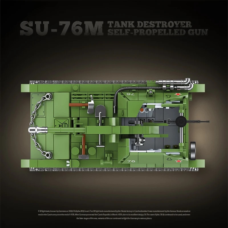 Sowjetischer SU-76M Panzerabwe – Model Kit Destroyer Bewertung und Preis