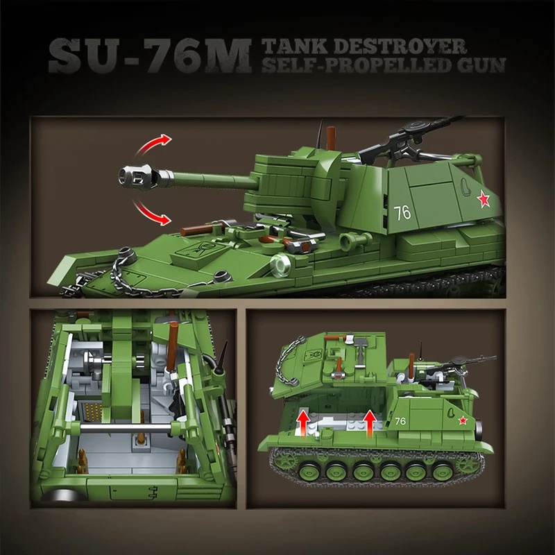 Sowjetischer SU-76M Panzerabwe – Model Kit Destroyer Bewertung und Preis