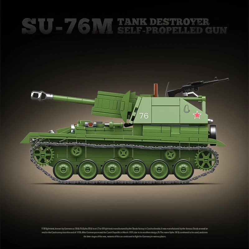 Sowjetischer SU-76M Panzerabwe – Model Kit Destroyer Bewertung und Preis